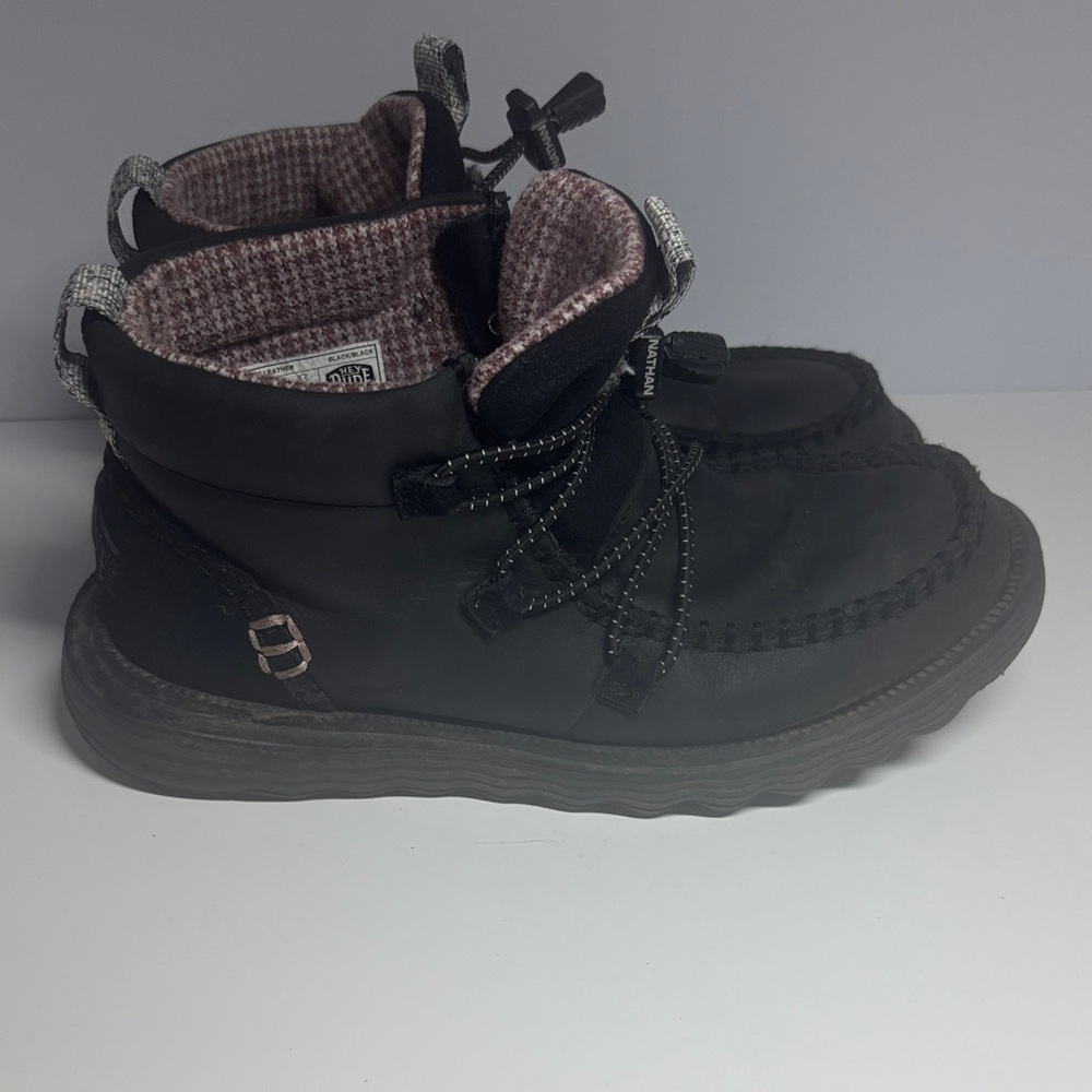 Women’s Hey Dude Black Reyes Lace-Up Boots